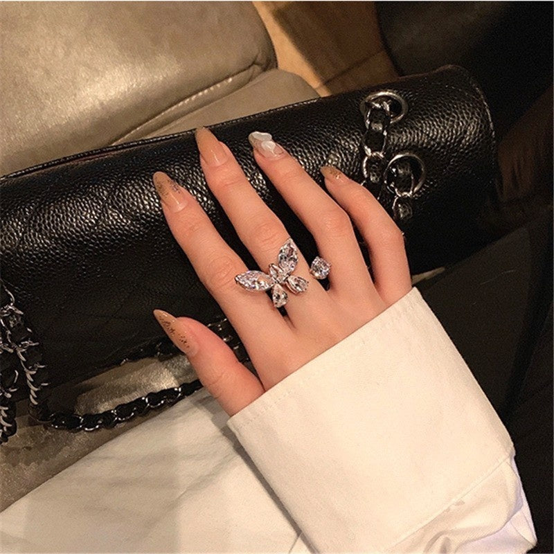 Floral Ring With A Niche High-end Design Minimalist Style For Women