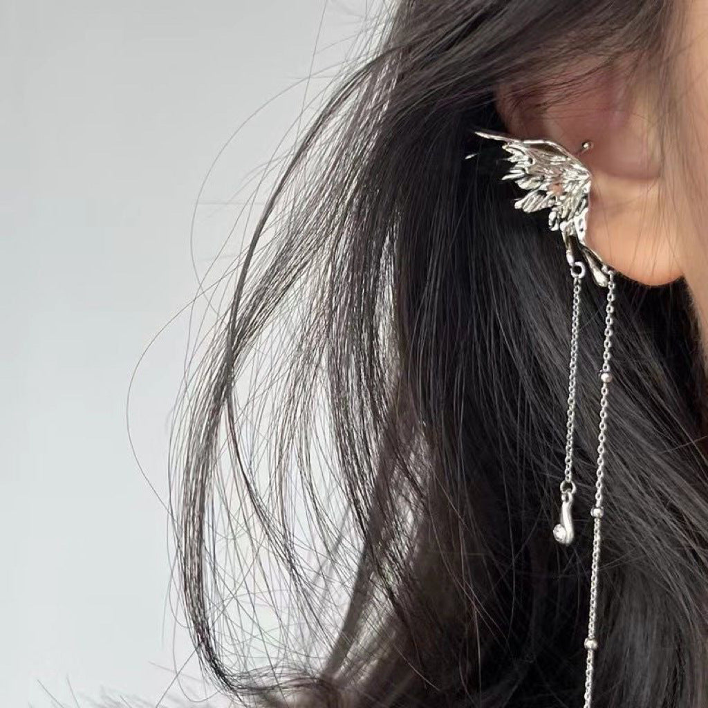 Womens Versatile & Minimalist Angel Wing Ear Cuffs