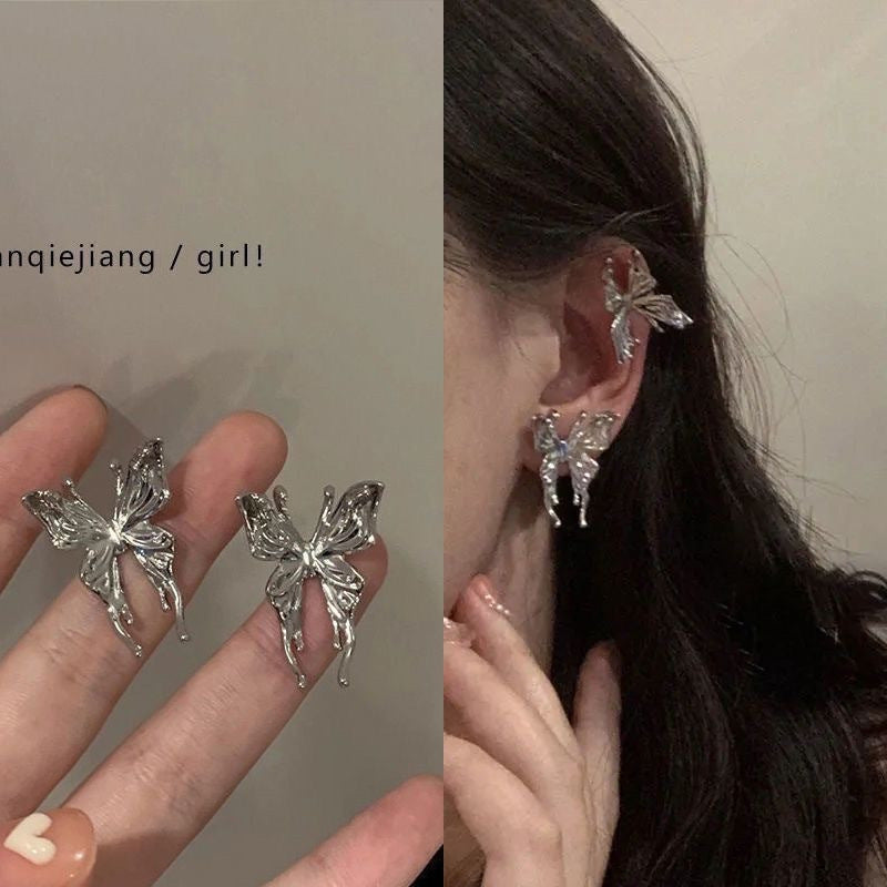 Womens Versatile & Minimalist Angel Wing Ear Cuffs