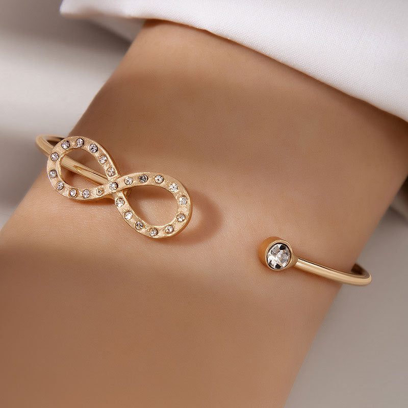 Women's Three-dimensional Flower-inlaid Pearl Single Bracelet