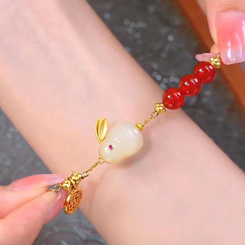Jade Hare Bracelet For Women Special-interest Design