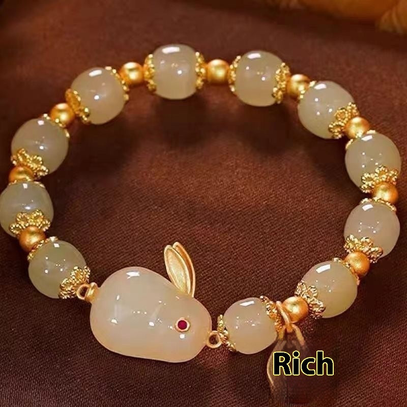 Jade Hare Bracelet For Women Special-interest Design